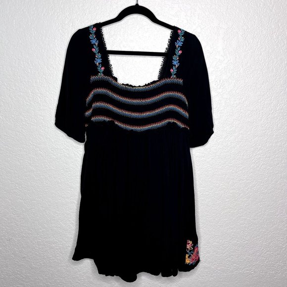 SOLD ON EBAY Savanna Jane Black Boho Dress Size L - Picture 7 of 7